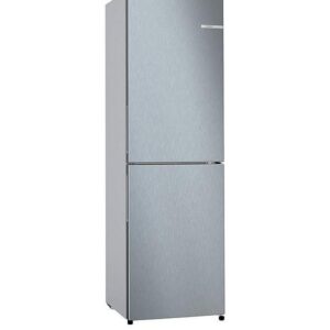Bosch Series 2 KGN27NLEAG 50/50 Split, No Frost, 55cm Wide Fridge Freezer - Stainless Steel